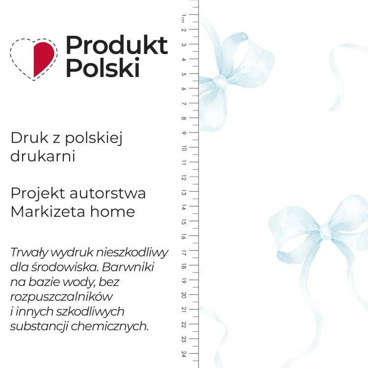 KOKARDY Tkanina dekoracyjna typu MILAS, szerokość 165cm, kolor niebieski