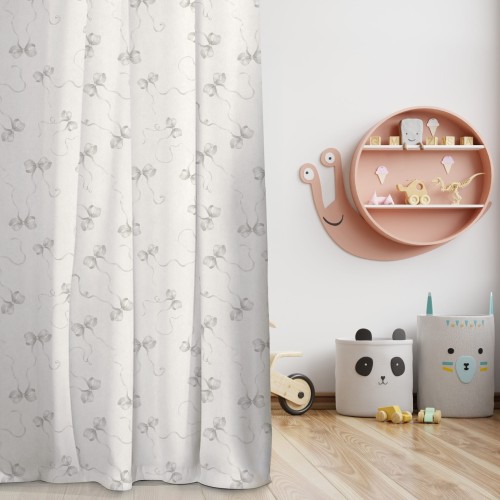 KOKARDY Tkanina dekoracyjna typu MILAS, szerokość 165cm, kolor  jasny szary