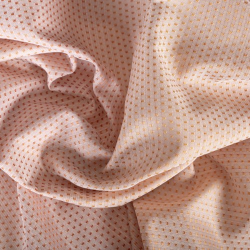 ARINA Zasłona gotowa na taśmie, szerokość 145 x wysokość 245cm, kolorjasny pastelowy róż