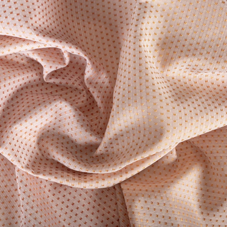 ARINA Zasłona gotowa na taśmie, szerokość 145 x wysokość 245cm, kolorjasny pastelowy róż