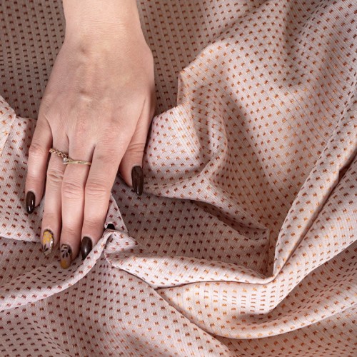 ARINA Zasłona gotowa na taśmie, szerokość 145 x wysokość 245cm, kolor ciemny pastelowy róż