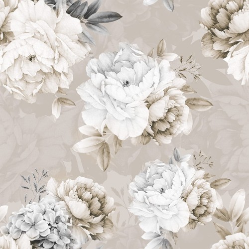 PEONI Tkanina dekoracyjna VELVET, 150cm, kolor beżowy