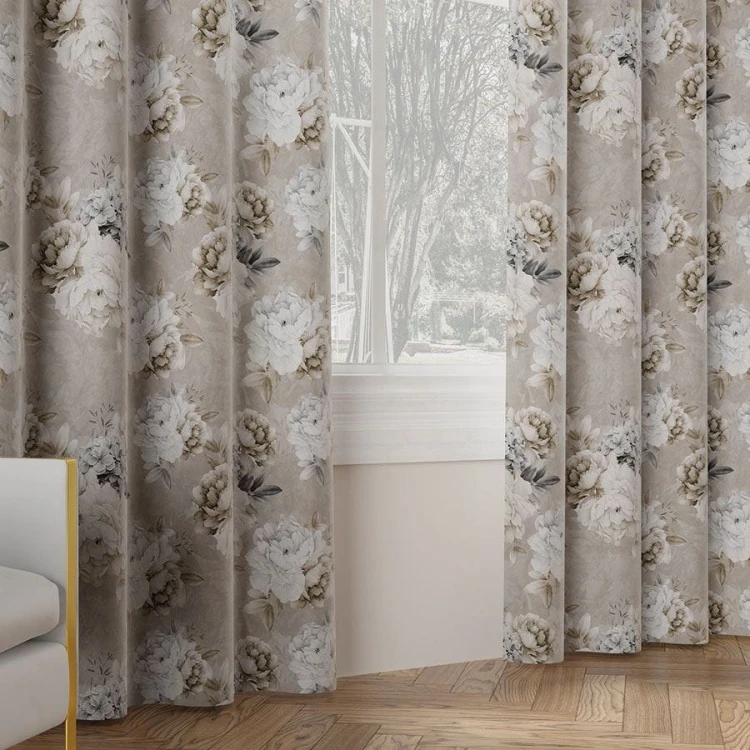 PEONI Tkanina dekoracyjna VELVET, 150cm, kolor beżowy