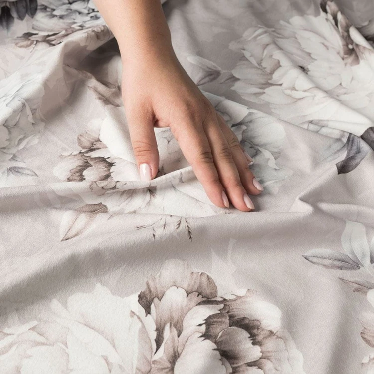 PEONI Tkanina dekoracyjna VELVET, 150cm, kolor beżowy