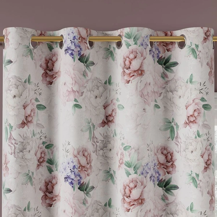 PEONI Tkanina dekoracyjna VELVET, 150cm, kolo różowo-fioletowy