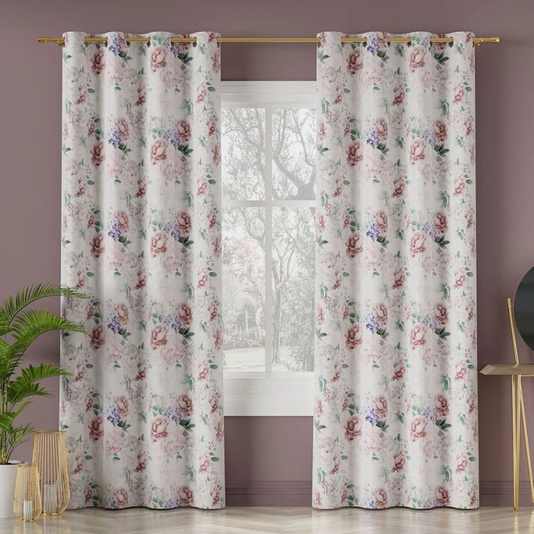 PEONI Tkanina dekoracyjna VELVET, 150cm, kolo różowo-fioletowy