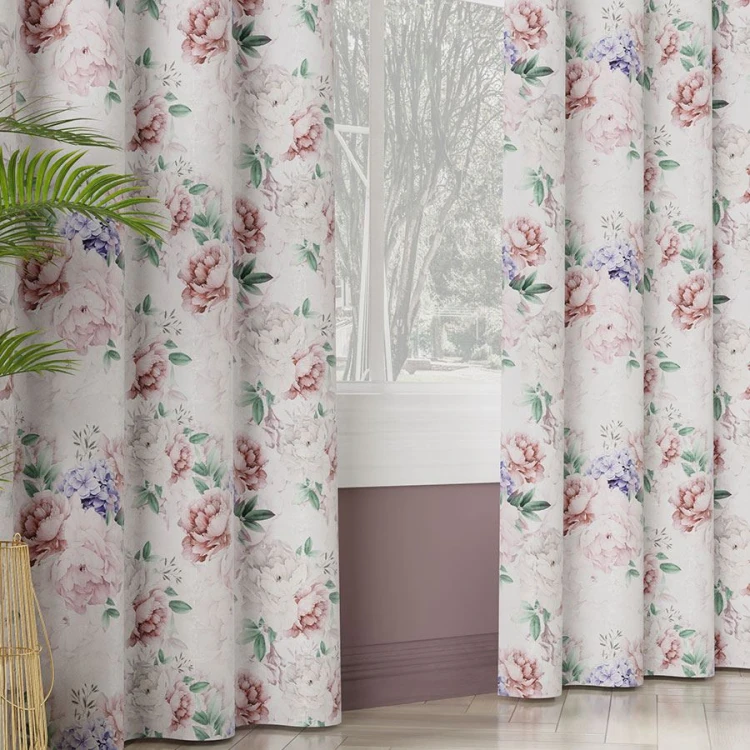 PEONI Tkanina dekoracyjna VELVET, 150cm, kolo różowo-fioletowy