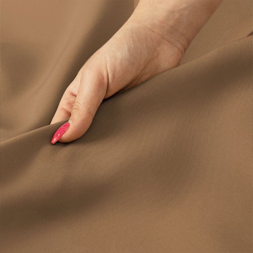 GARDENIA Tkanina dekoracyjna, szerokość 150 cm, kolor ciepły brązowy