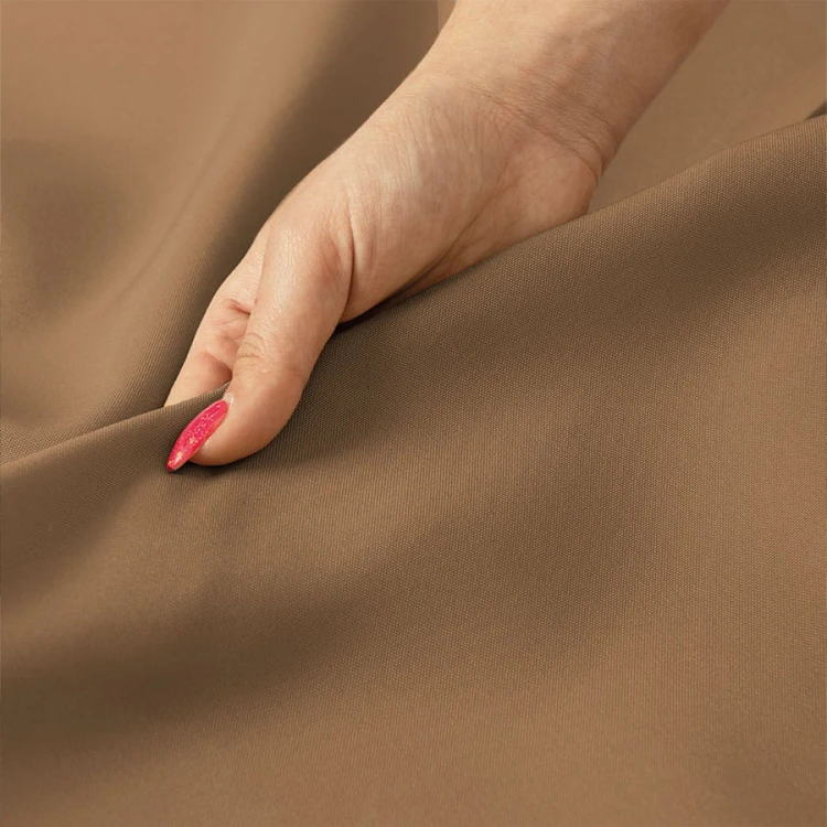 GARDENIA Tkanina dekoracyjna, szerokość 150 cm, kolor ciepły brązowy