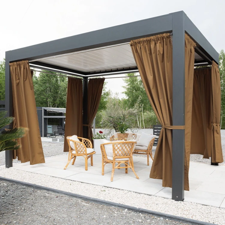 GARDENIA Tkanina dekoracyjna, szerokość 150 cm, kolor ciepły brązowy