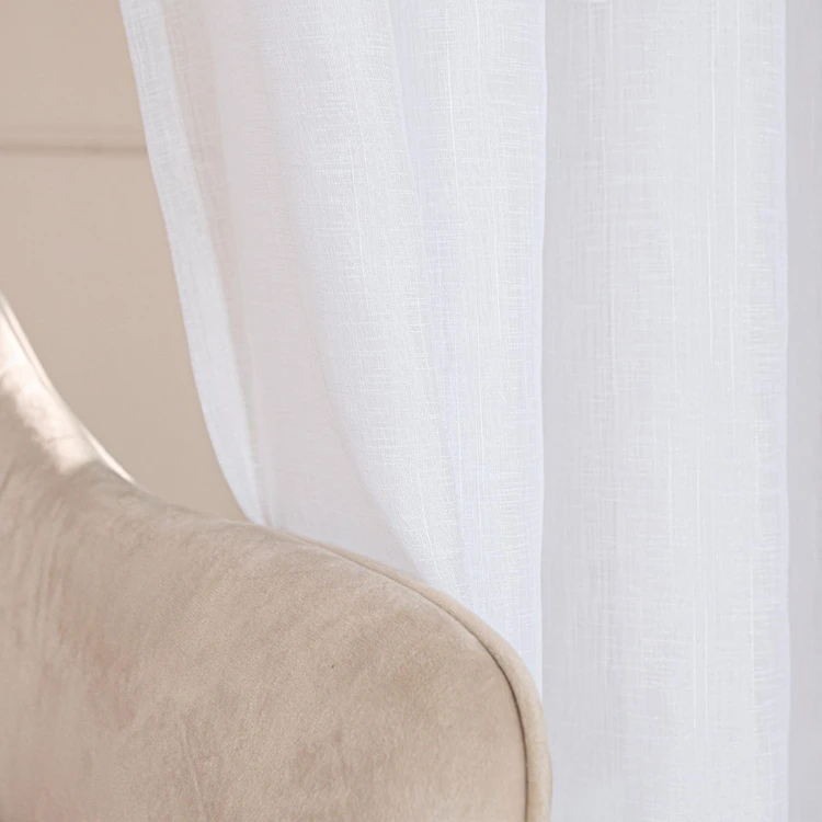 NALA Firana gotowa na przelotkach, szerokość 400cm x wysokość 250cm, kolor 001 biała 002022/ZGP/001/400250/1