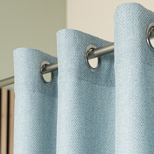 MOLLY Zasłona gotowa na przelotkach, szerokość 140cm x wysokość 250cm, kolor jasny niebieski