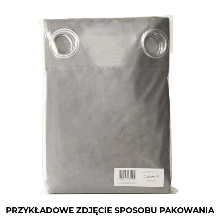 MOLLY Zasłona gotowa na przelotkach, szerokość 140cm x wysokość 250cm, kolor ciemny beżowy