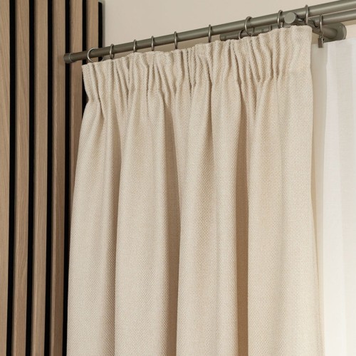 MOLLY Zasłona gotowa na taśmie, szerokość 140cm x wysokość 250cm, kolor kremowy