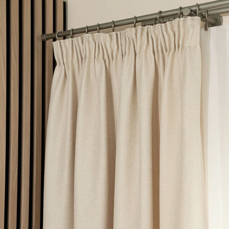 MOLLY Zasłona gotowa na taśmie, szerokość 140cm x wysokość 250cm, kolor kremowy