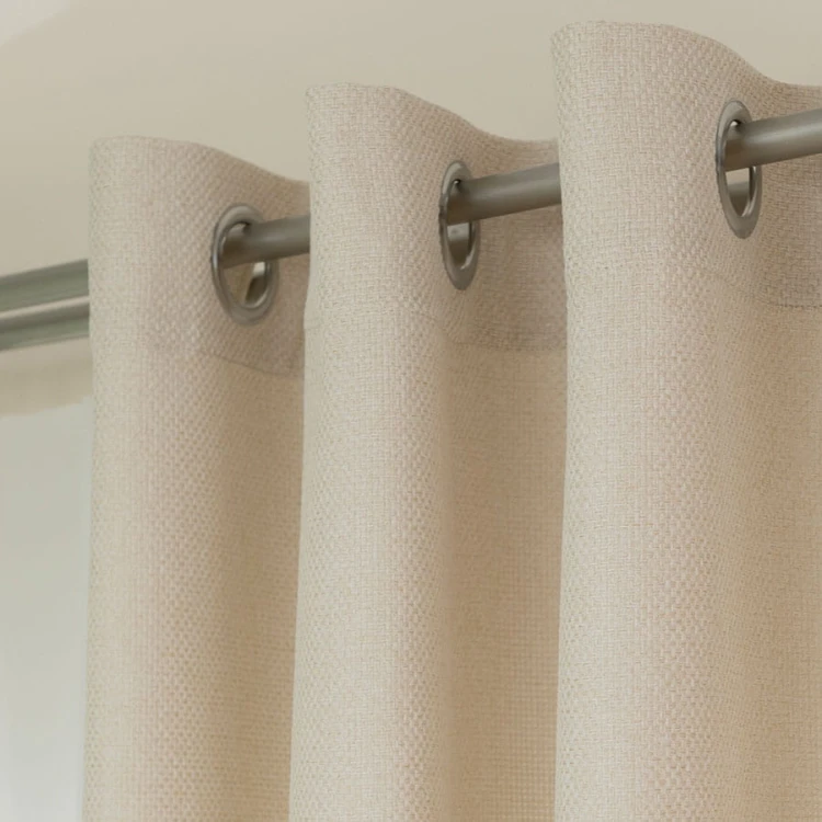MOLLY Zasłona gotowa na przelotkach, szerokość 140cm x wysokość 250cm, kolor kremowy
