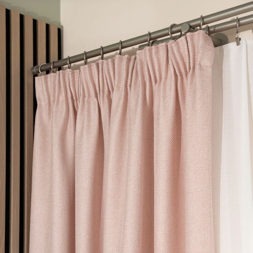 MOLLY Zasłona gotowa na taśmie, szerokość 140cm x wysokość 250cm, kolorpudrowy róż