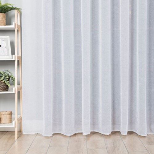 Firanka woal kreszowany, wysokość 290cm, kolor biały