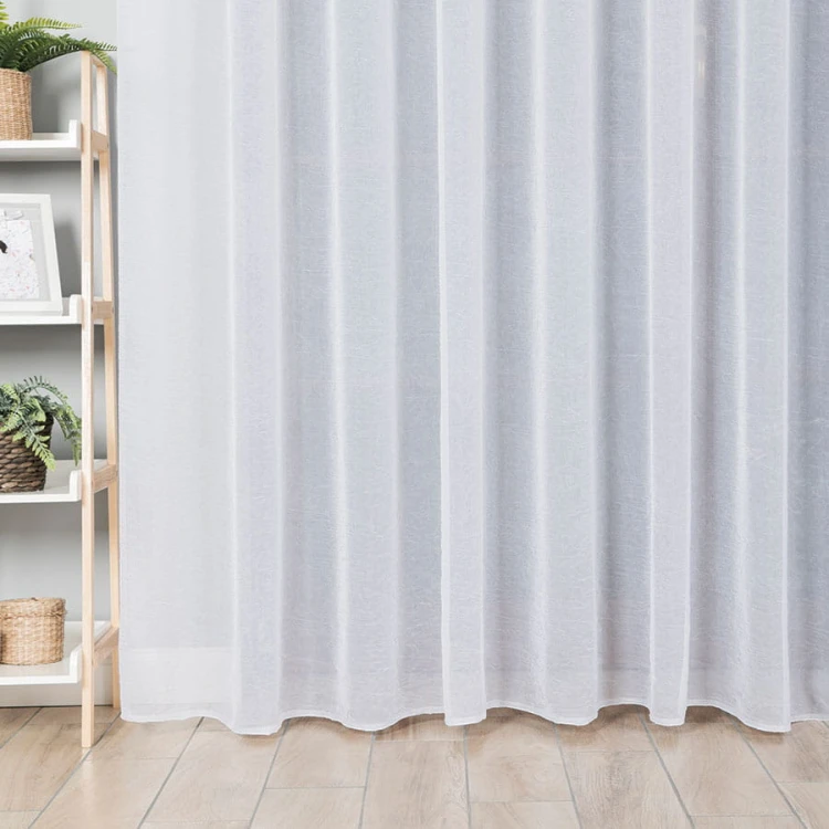 Firanka woal kreszowany, wysokość 290cm, kolor biały