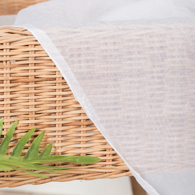 Firanka woal kreszowany, wysokość 290cm, kolor biały