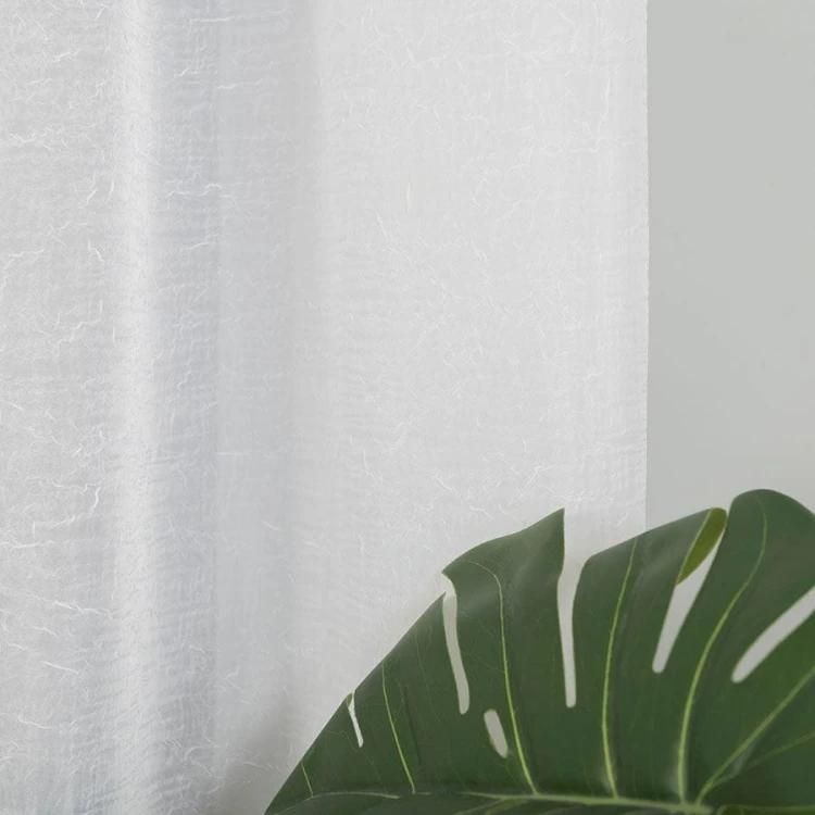 Woal kreszowany, wysokość 290cm, kolor biały