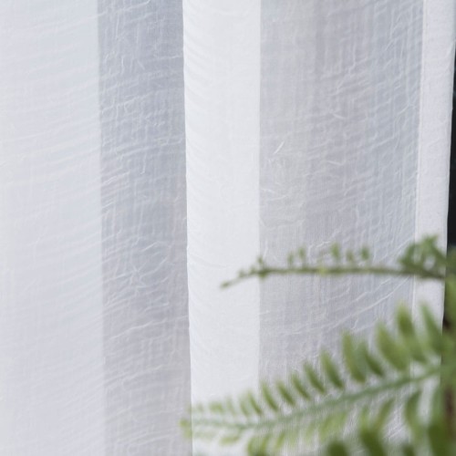 Woal kreszowany z ołowianką, wysokość 290cm, kolor biały