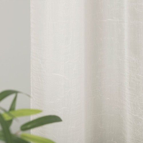 Woal kreszowany, wysokość 290cm, kolor kremowy