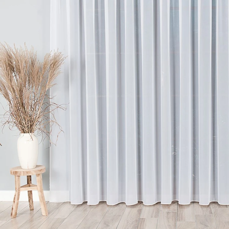 Firanka fantazyjna z ołowianką, wysokość 300cm, kolor biały