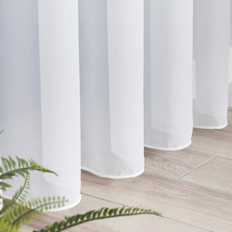 Firanka fantazyjna z ołowianką, wysokość 300cm, kolor biały