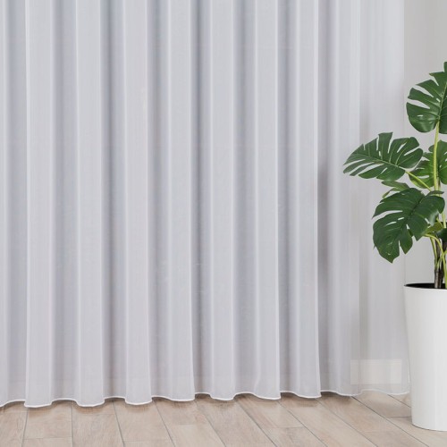 Firanka fantazyjna z ołowianką, wysokość 300cm, kolor biały