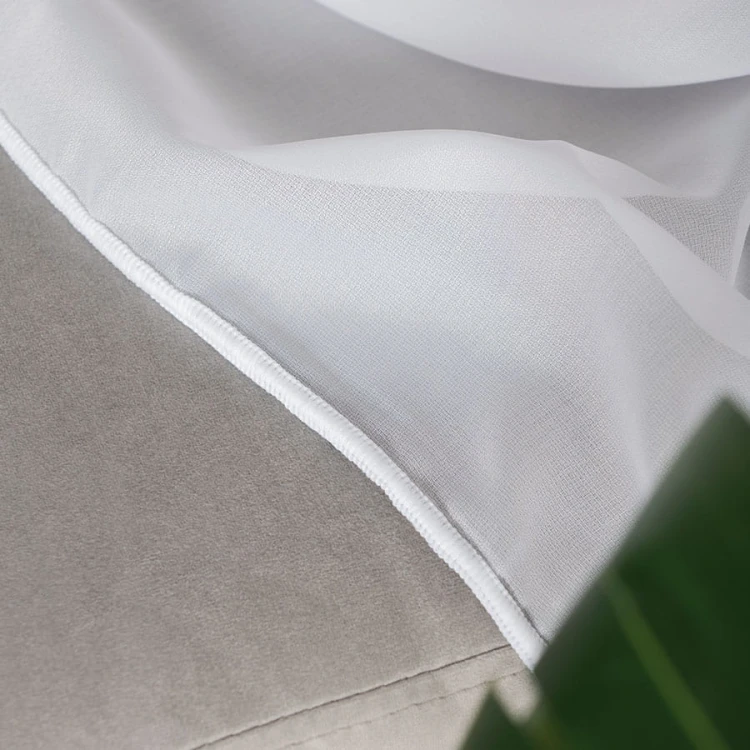 Firanka fantazyjna z ołowianką, wysokość 300cm, kolor biały