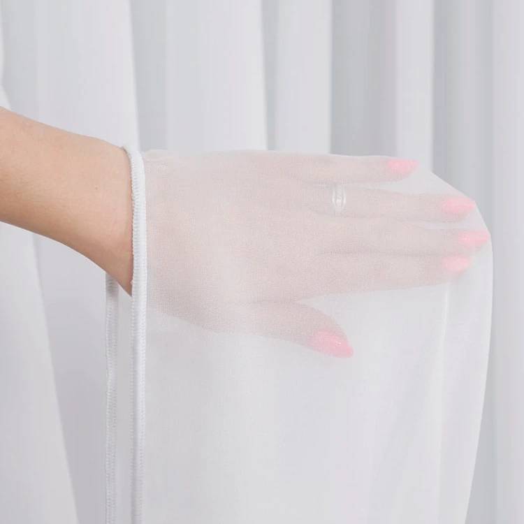 Firanka fantazyjna z ołowianką, wysokość 300cm, kolor biały