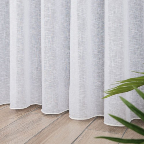 Firanka fantazyjna z ołowianką, wysokość 300cm, kolor biały