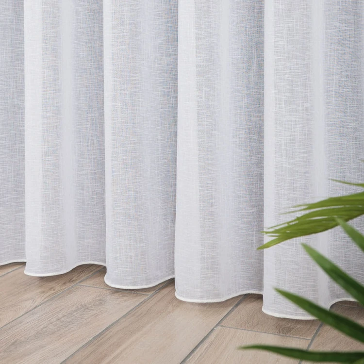 Firanka fantazyjna z ołowianką, wysokość 300cm, kolor biały