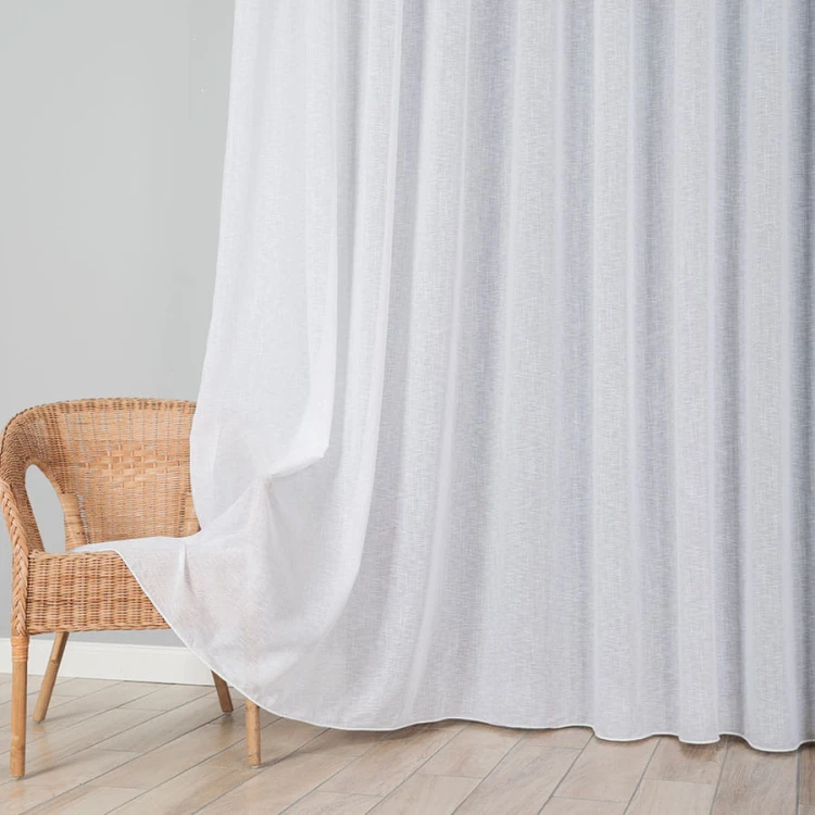 Firanka fantazyjna z ołowianką, wysokość 300cm, kolor biały