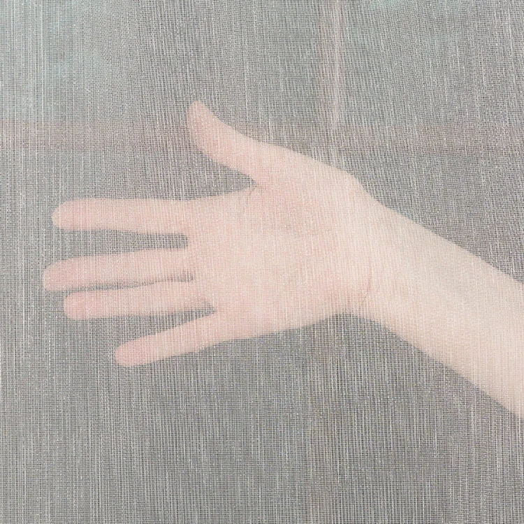 Firanka fantazyjna z ołowianką, wysokość 300cm, kolor  kremowy z błyskiem