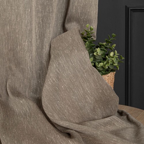 TIFFANY Firanka fantazyjna, wysokość 300cm, kolor ciepły szary