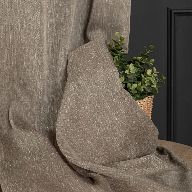 TIFFANY Firanka fantazyjna, wysokość 300cm, kolor ciepły szary