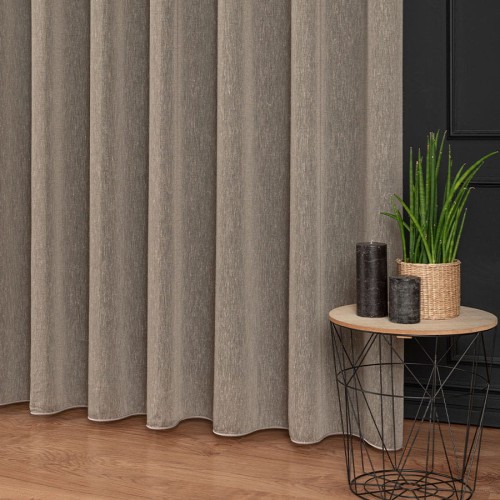 TIFFANY Firanka fantazyjna, wysokość 300cm, kolor ciepły szary