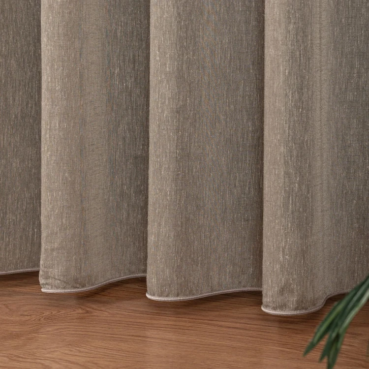 TIFFANY Firanka fantazyjna, wysokość 300cm, kolor ciepły szary