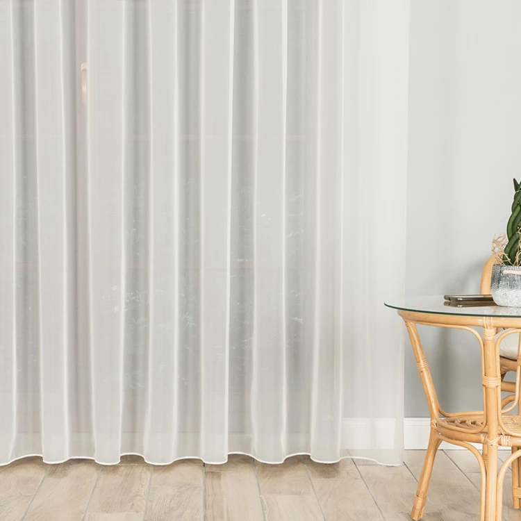 Woal premium z ołowianką, wysokość 300cm, kolor offwhite