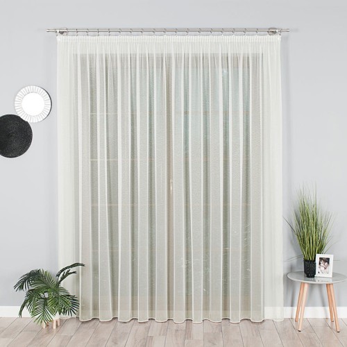 Firanka fantazyjna, wysokość 330cm, kolor ecru