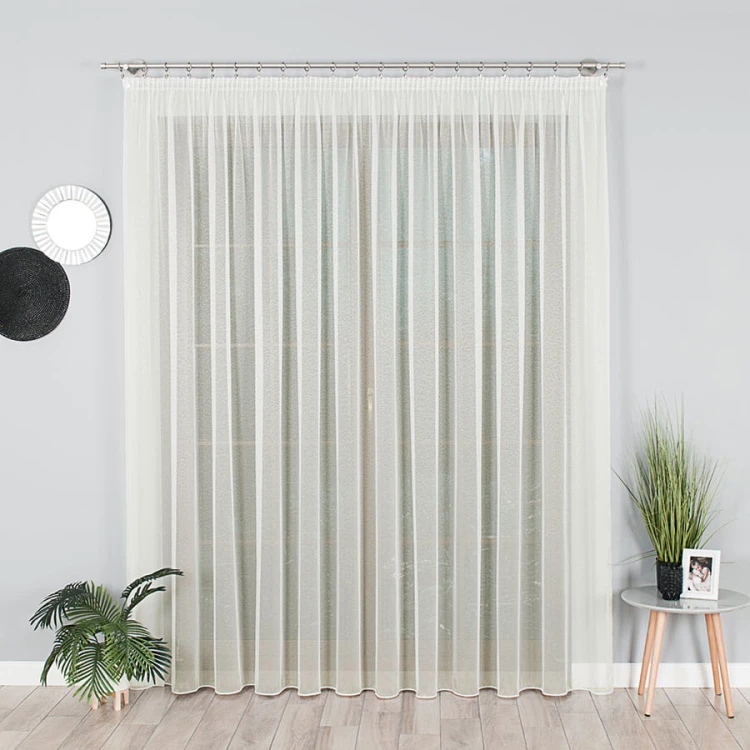 Firanka fantazyjna, wysokość 330cm, kolor ecru