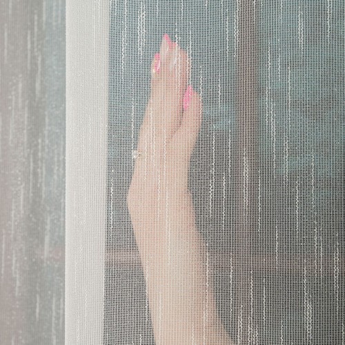 Firanka fantazyjna, wysokość 330cm, kolor kremowy