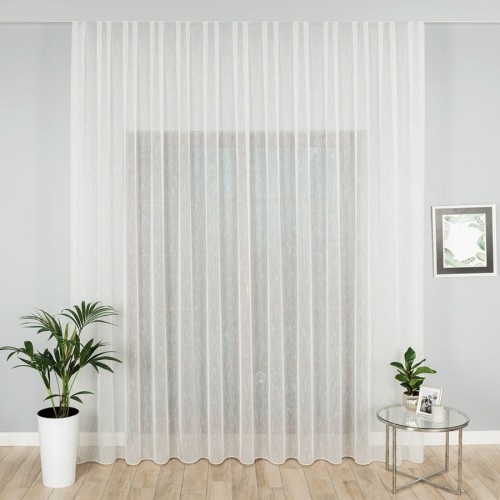 Firanka fantazyjna, wysokość 330cm, kolor kremowy