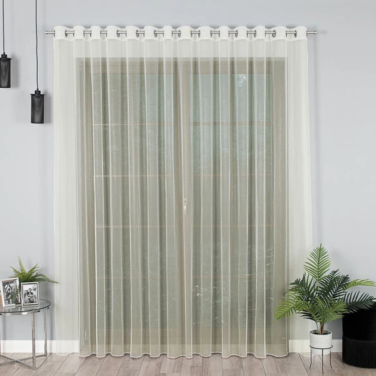 Firanka fantazyjna, wysokość 330cm, kolor kremowy