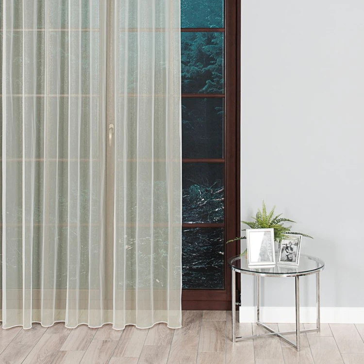 Firanka fantazyjna, wysokość 330cm, kolor kremowy