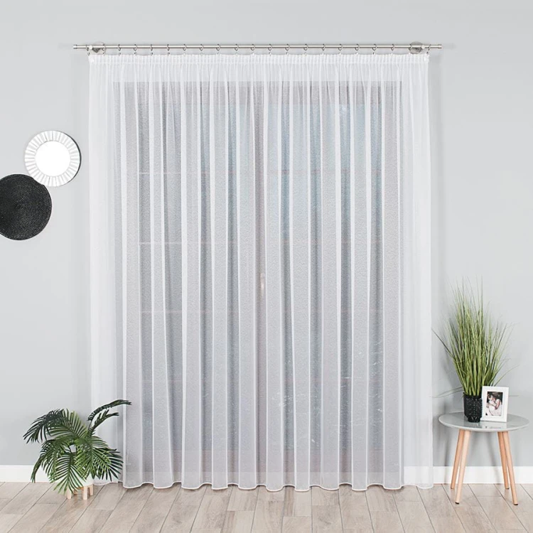 Firanka fantazyjna na markizecie, wysokość 330cm, kolor biały