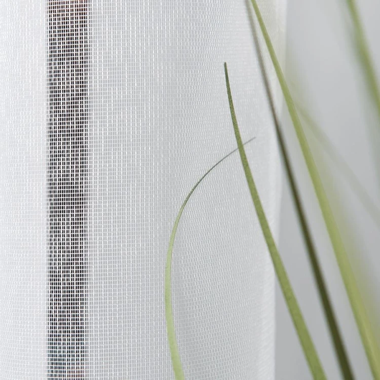 Firanka fantazyjna na markizecie z ołowianką, wysokość 330cm, kolor biały