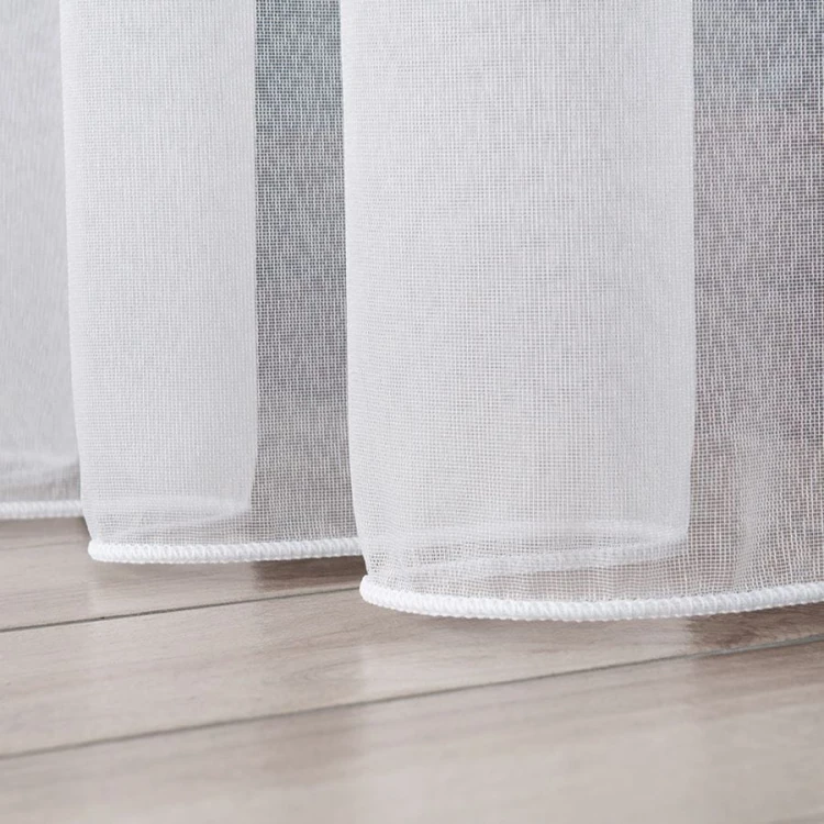 Firanka fantazyjna na markizecie z ołowianką, wysokość 330cm, kolor biały